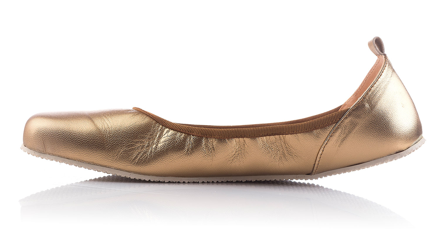 Bailarinas barefoot SHAPEN TULIP en color bronce
