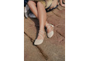 Barefoot sandále ORCHID Beige Suede