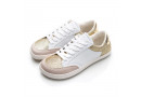 CHARM Light Gold Leather barefoot sneakers