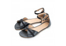 Barefoot sandále PETAL Black Leather