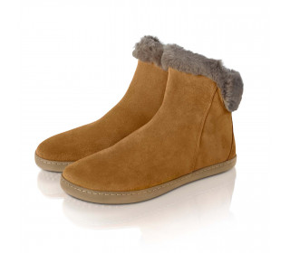 FLUFFY Brown winter barefoot boots
