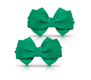 Shoe clips - Green bow