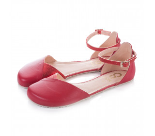 Barefoot sandálky POPPY II Cherry - 2. trieda