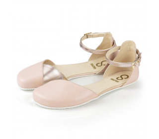 POPPY Rose Gold barefoot sandals 