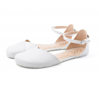 POPPY White barefoot sandals