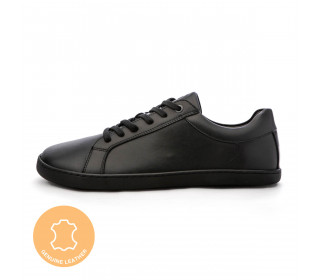 FEELIN Uni Black Leather barefoot sneakers