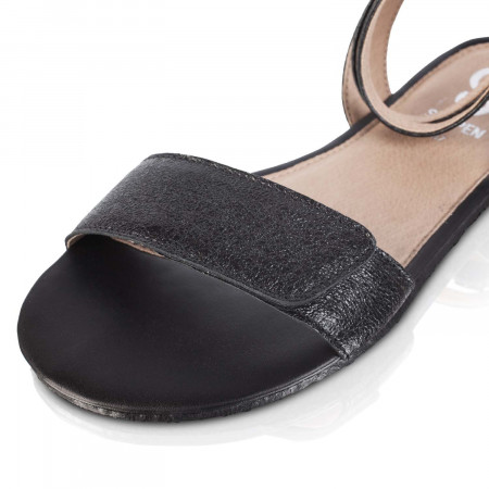 DAISY 2.0 Black Crackle barefoot sandals 