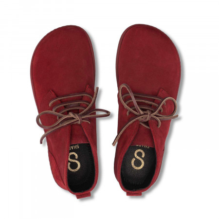Celoročné barefoot topánky BERRY Burgundy
