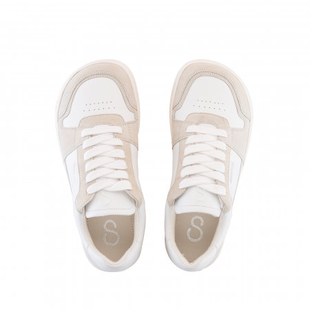 Barefoot tenisky RE:WIND White Leather