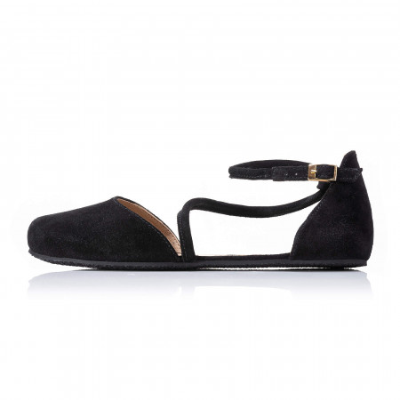 Barefoot sandále ORCHID Black Suede
