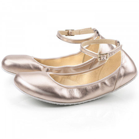 TULIP II Rose Gold barefoot ballerinas