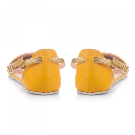 POPPY II  Sun Yellow barefoot sandals 